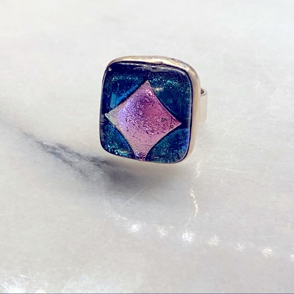 Dichroic Silver Ring - Picture 1 of 14